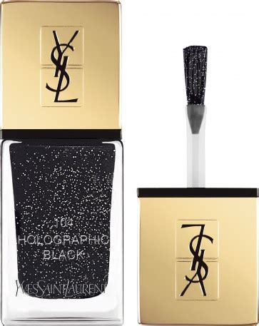 smalto ysl holographic black|YSL La Laque Couture .